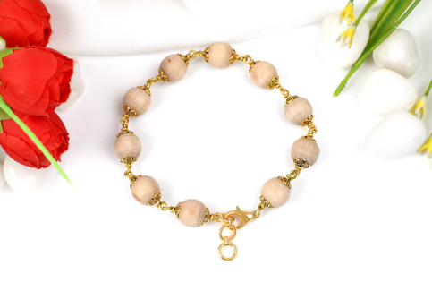 Tulasi Bracelet In Gold Capping