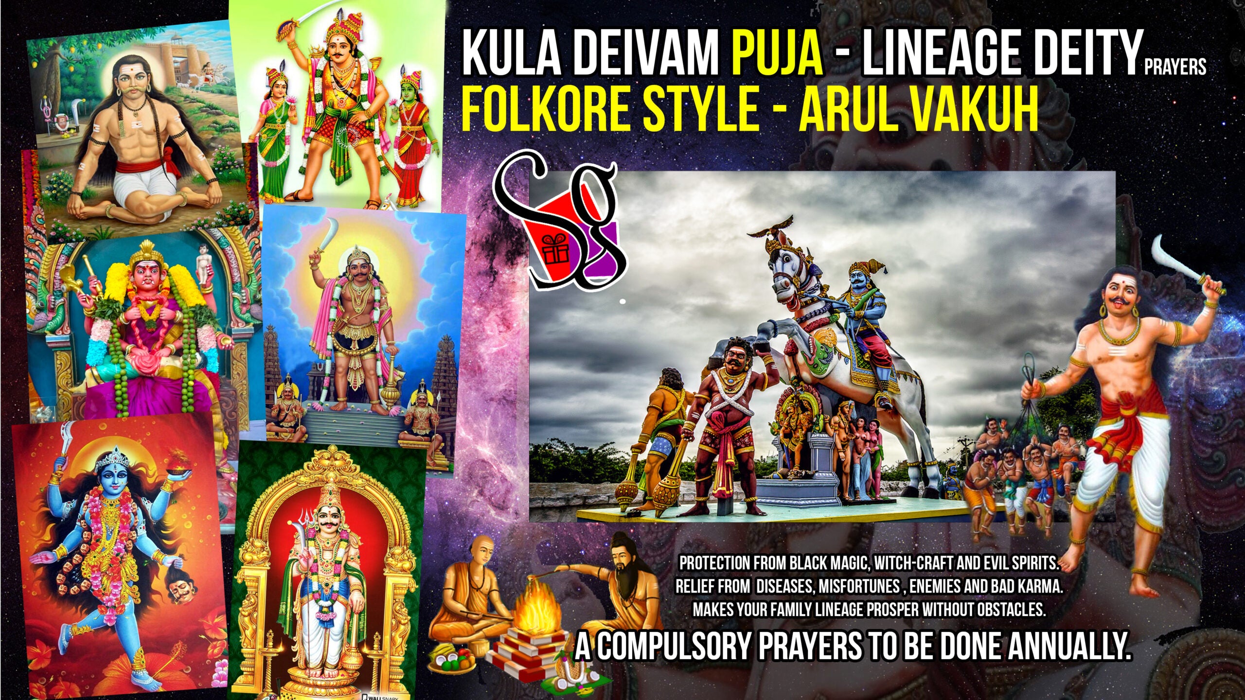 Kula Deivam Puja - Lineage Deity Prayers - Folklore Style